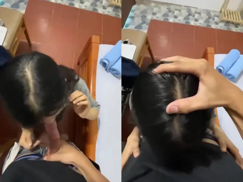 Xin má qua nhà bạn học thêm, nữ sinh c3 bị anh người yêu xả tinh trùng vào mồm